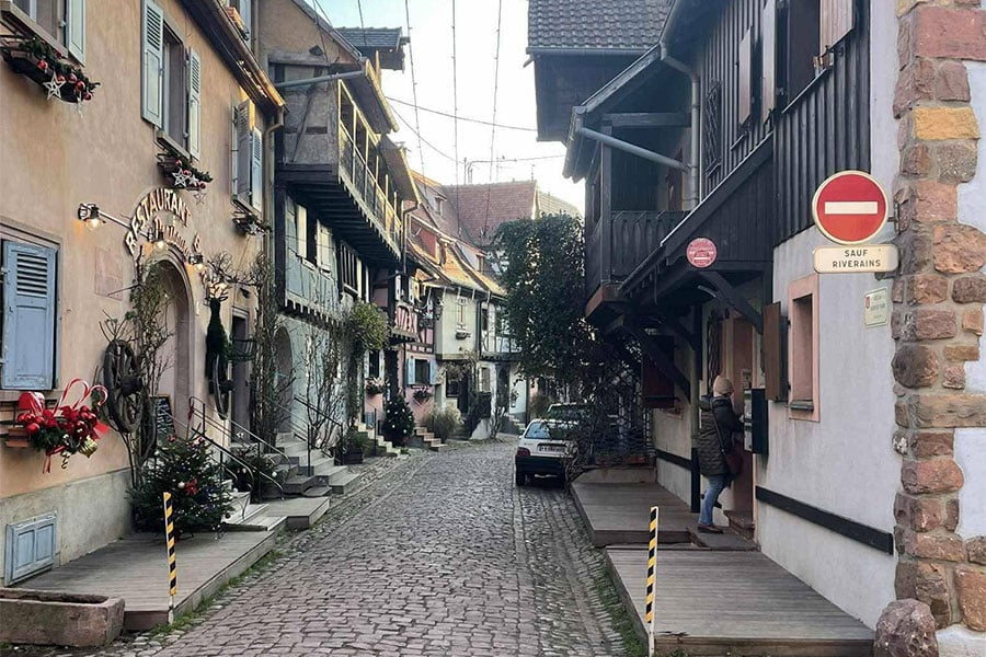 Picturesque street in Equisheim