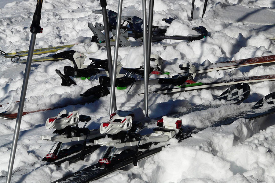 Backcountry skiing ski touring