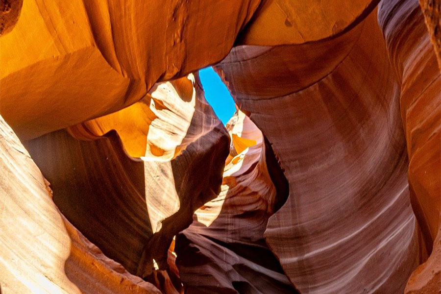 Antelope canyon as one of the most photographed