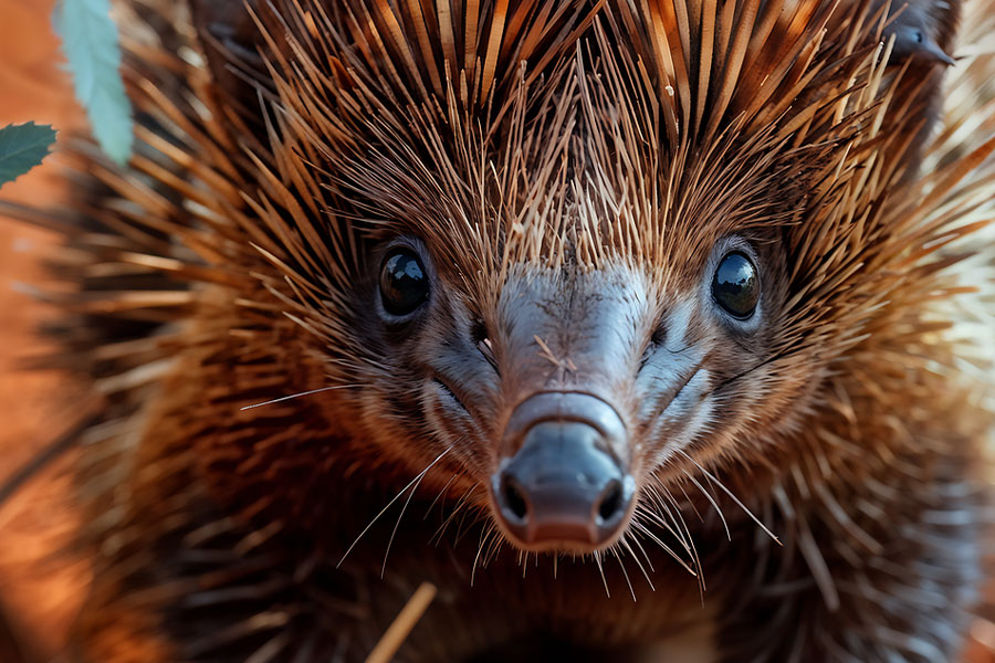 Piesek zwijający się w kulkę
