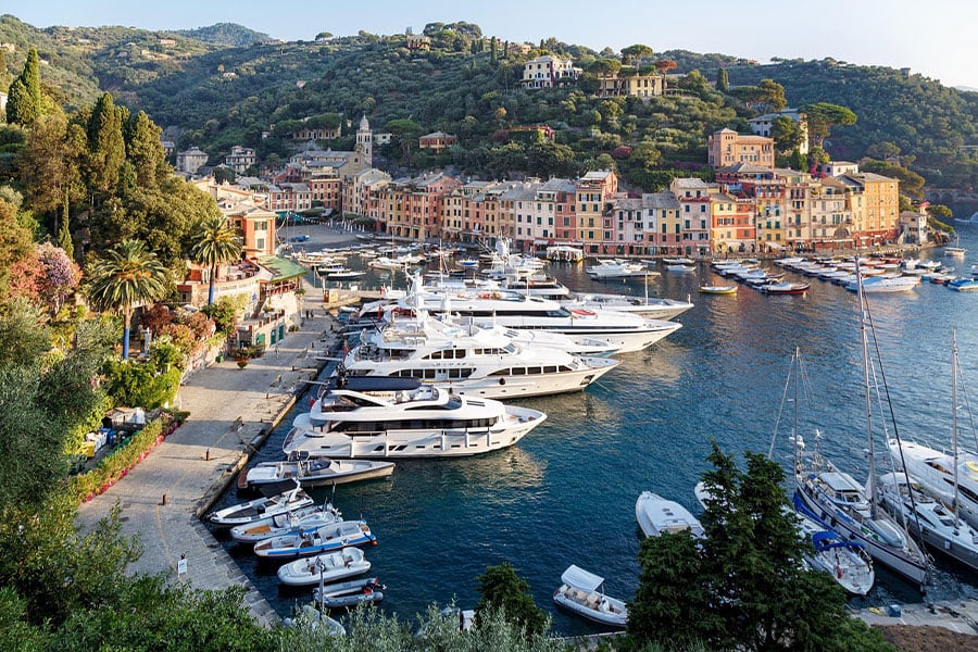 Portofino Liguria Italy port landscape