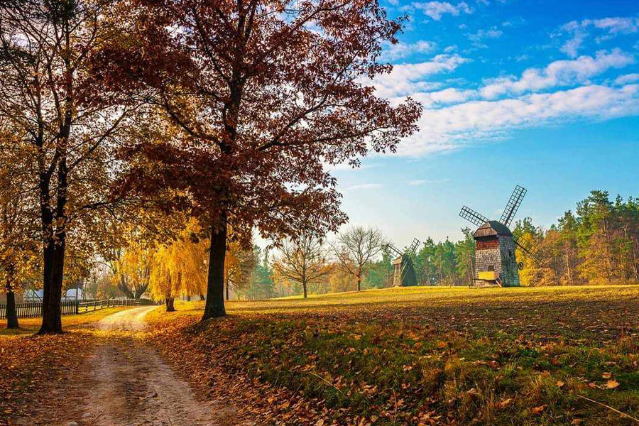 In Ermland-Masuren in Polen Herbstlandschaft