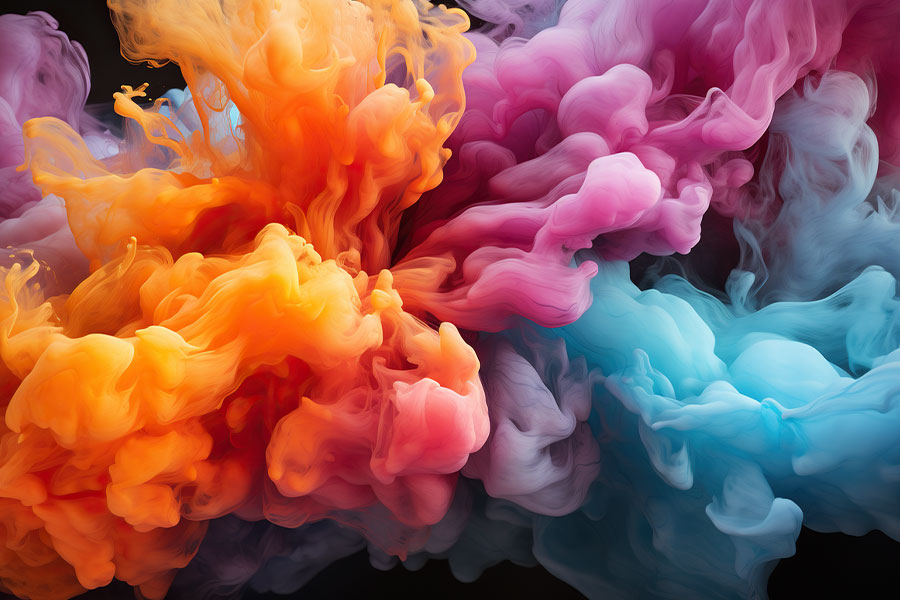 Rauchwolken abstrakt