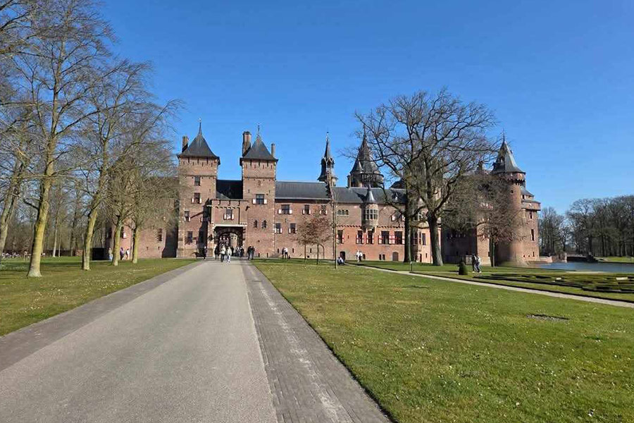 Zamek de Haar w Utrechcie w Holandii