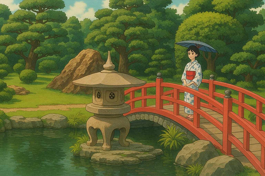 Piękna japońska inspiracja anime