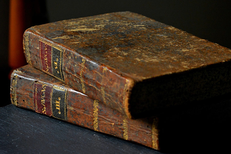 Vintage-Bücher alte Geschichte