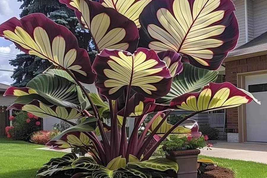 Alocasia reuzen één