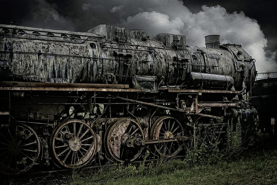 Verlassener alter Zug