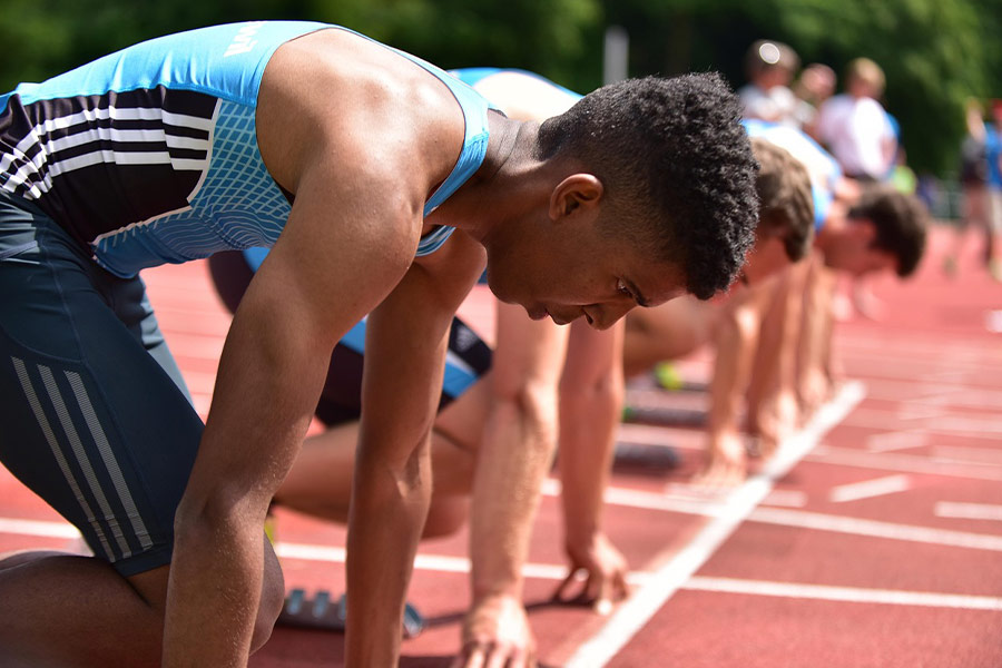 Sportlicher Sprintlauf-Wettbewerb