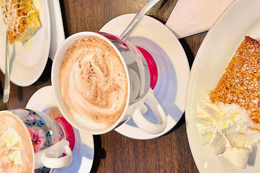 Der Kaffee im Dachgeschoss