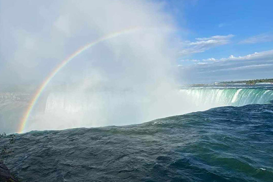 Niagara watervallen Canada regenboog