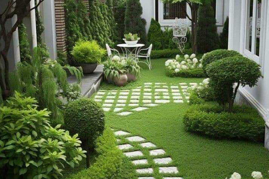 Hausgartendekoration