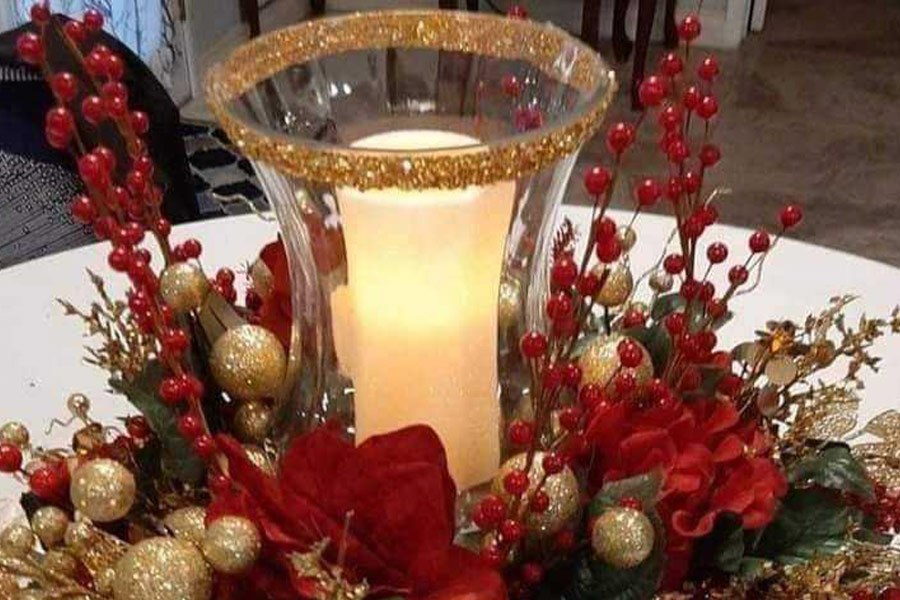 Weihnachts-Mittelstück