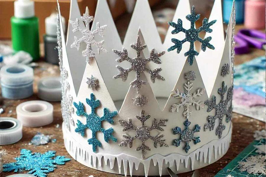 Schneekunst aus Karton