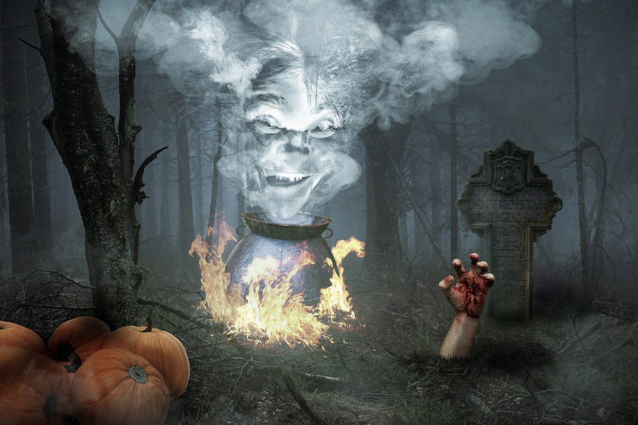 Gruseliger Halloween-Horror