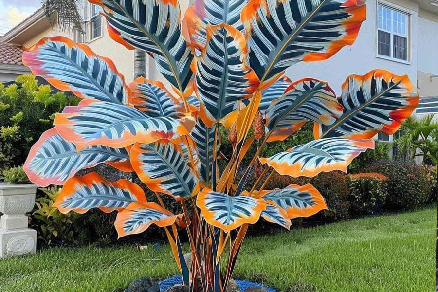 Calathea plant buitenplanten