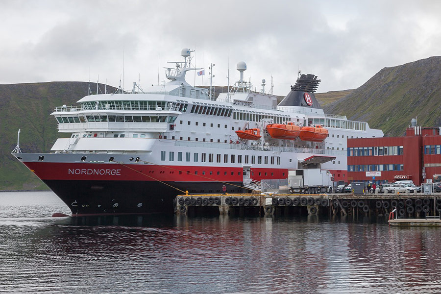 Schiff Nordnorge Dockingstation