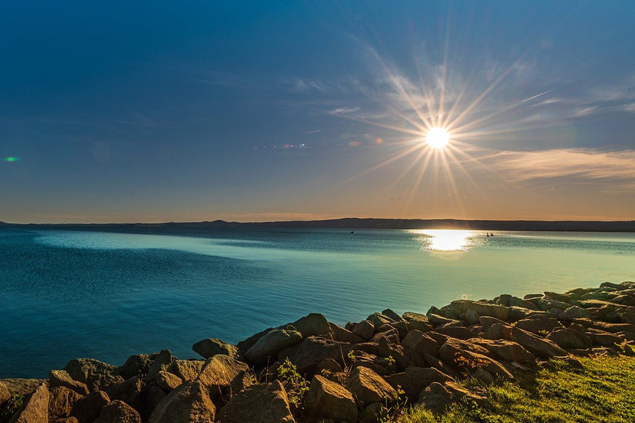 Het meer van Bolsena Italië