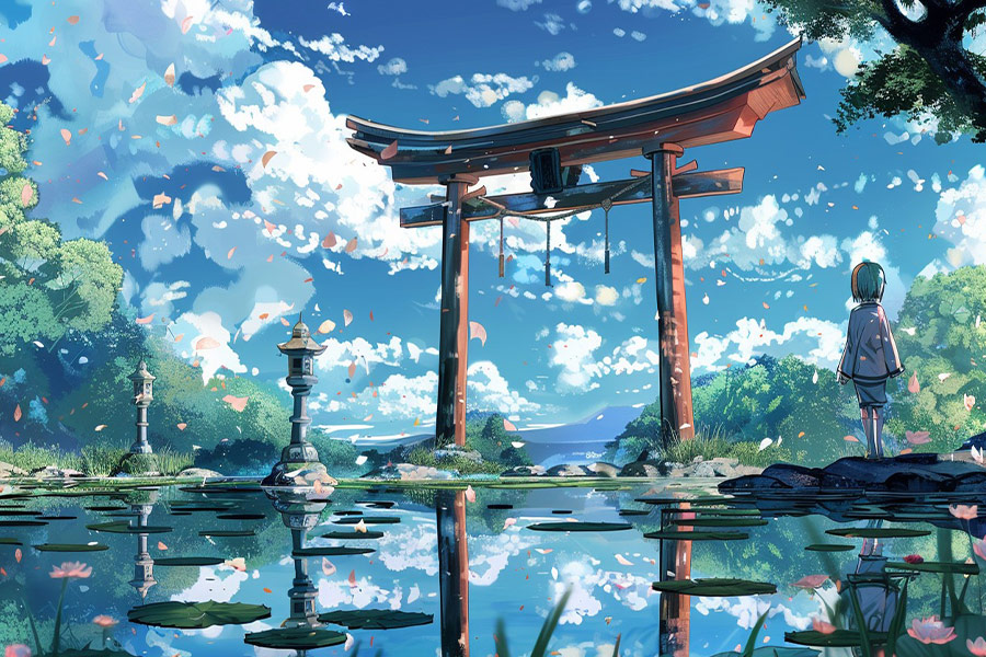 Anime „Die Dame neben dem Seetor“