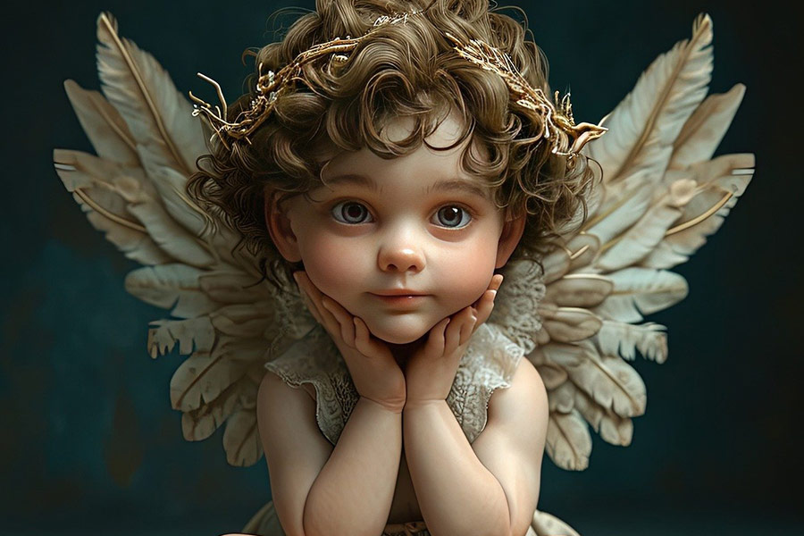 Erzeugtes Engelkind