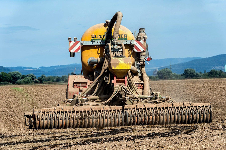 Landwirtschaftliche Traktorausrüstung Rückseite