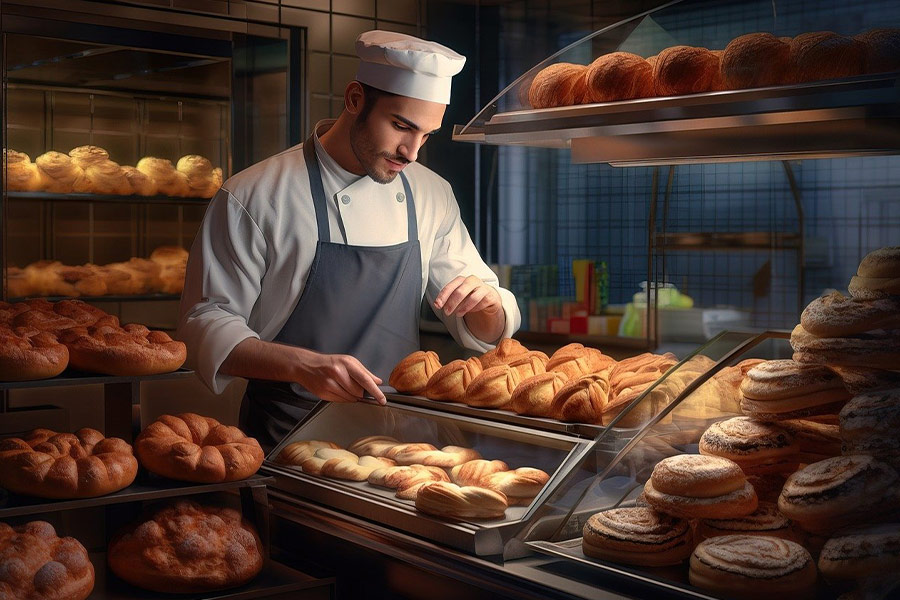 Von KI erzeugter Bäcker