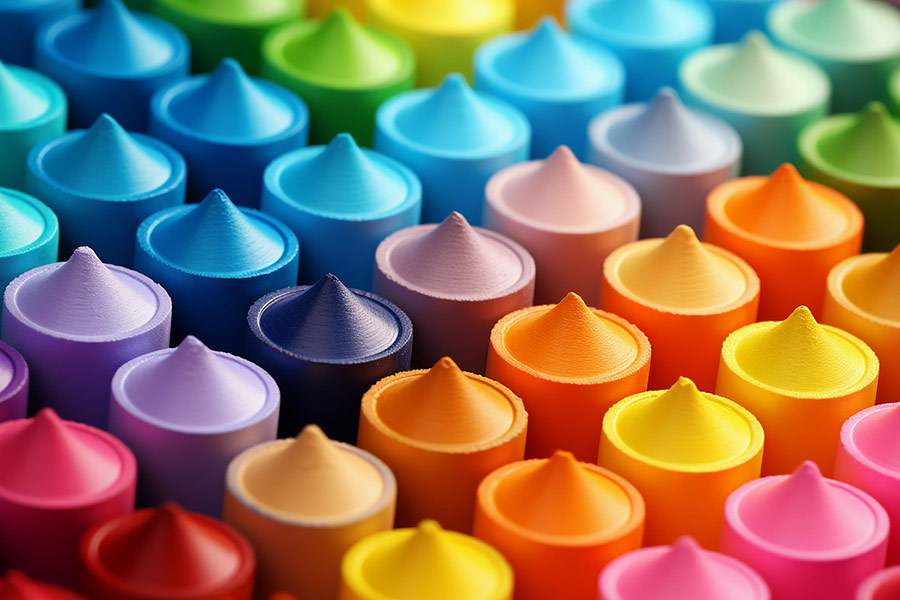 Bunte Wachsmalstifte
