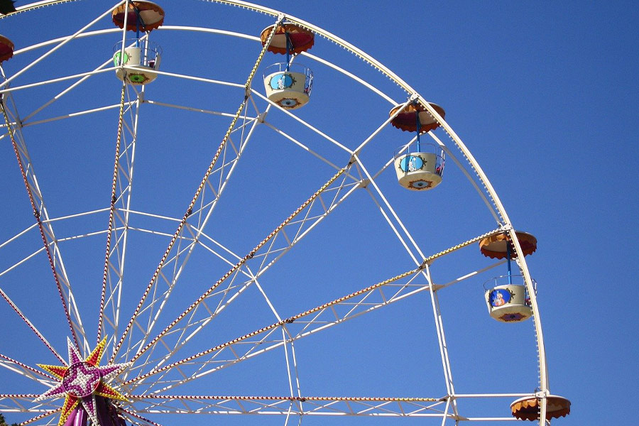 Gondeln Volksfest Riesenrad