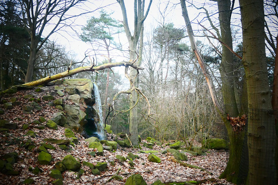 Waterval natuur zegenen