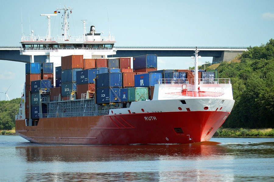 Containerschiffverschiffung