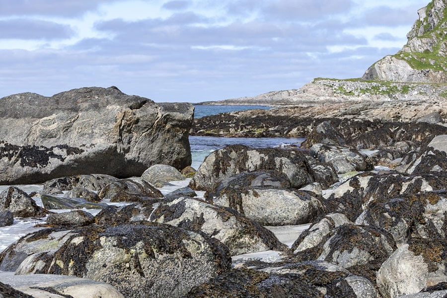 Sleet stone landscape