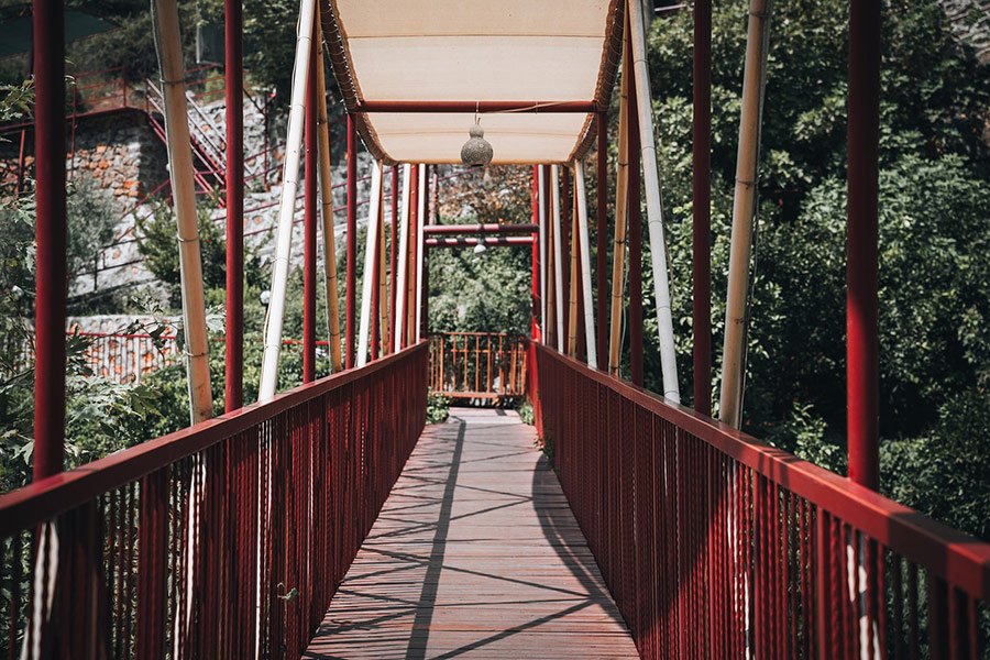 Turkey red Bridge in Alanya