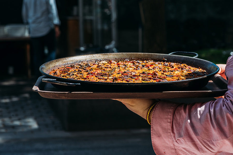Paella dish