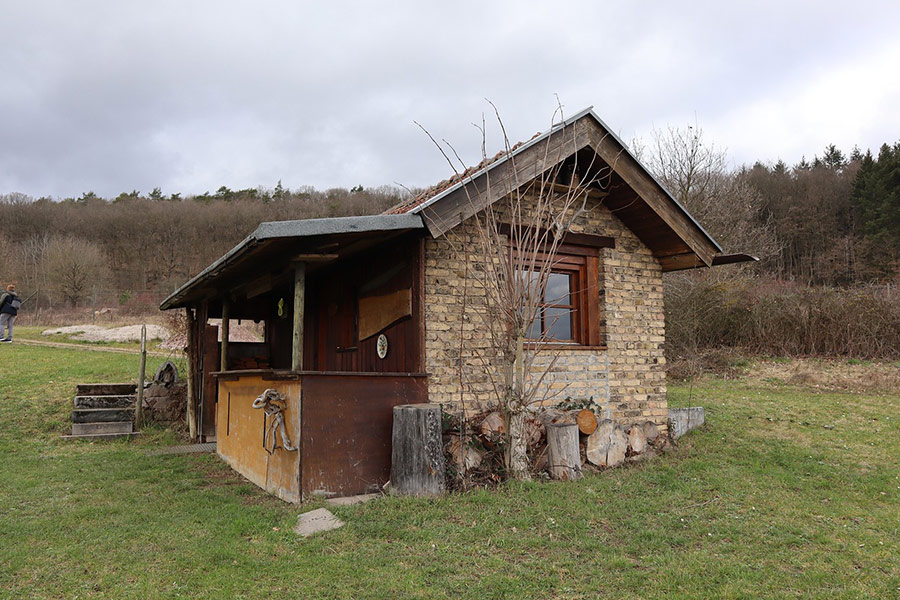 Countryside forest hut cabin