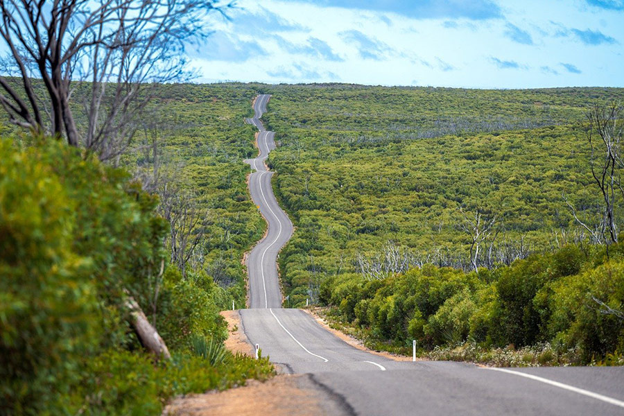 Road street kangaroo island