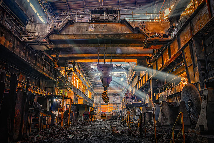 Factory building abandoned