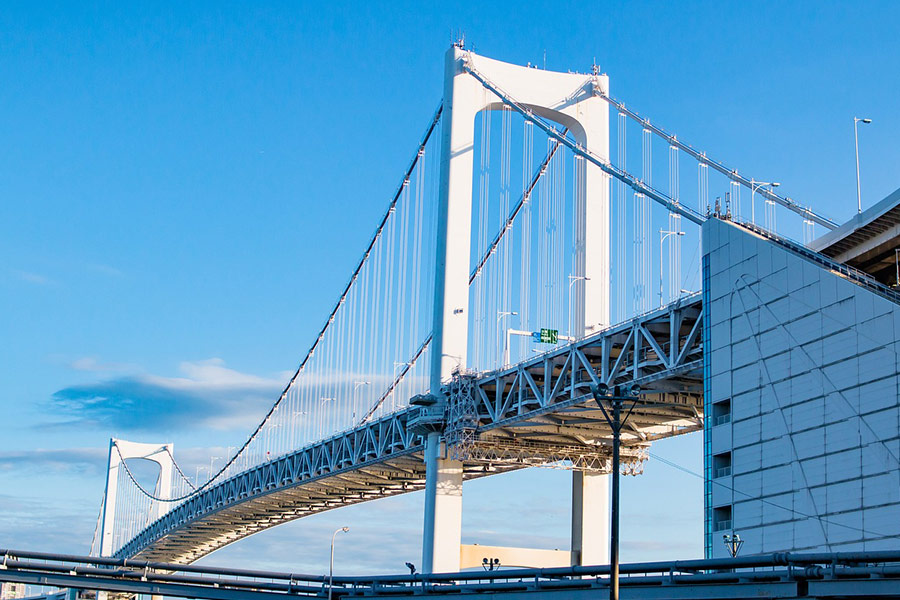 Rainbow bridge Tokyo Japan