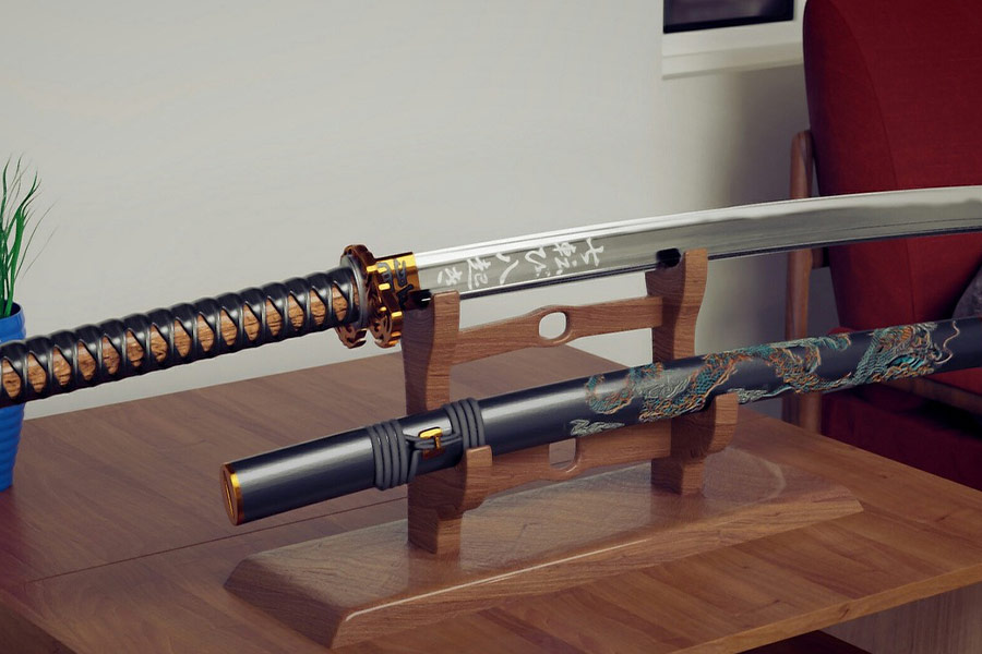 Katana samurai decoration