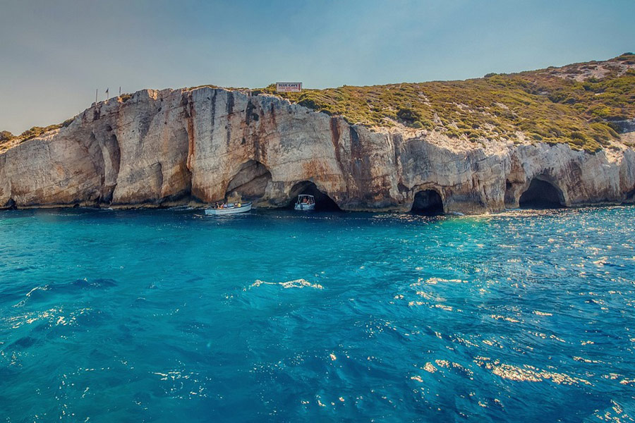 Blue cave Zakynthos Greece