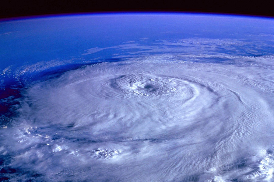 Earth satellite hurricane image
