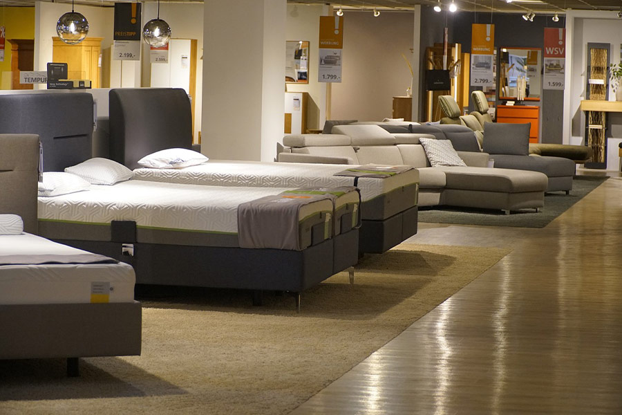 Store bed furniture