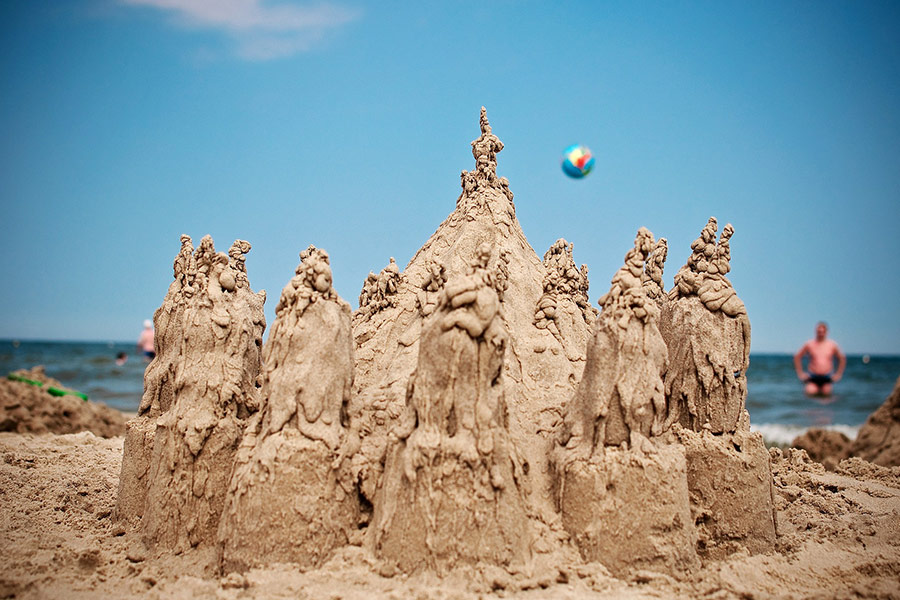 Sand castle beach