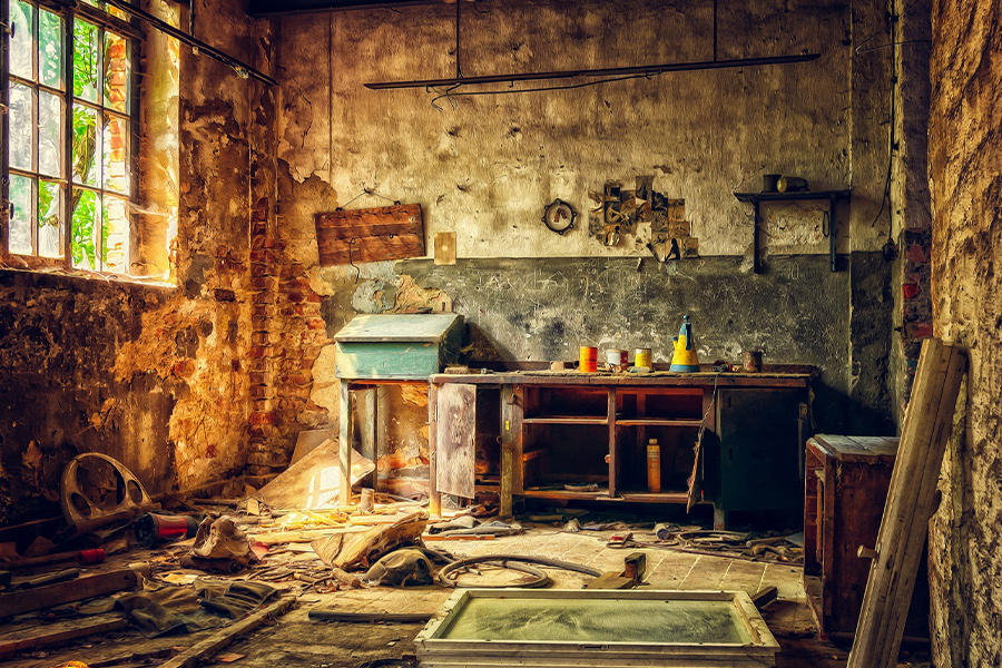 Abandoned workshop