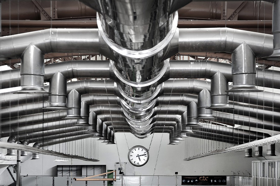 Industry hall ventilation butter factory