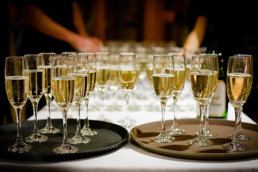 Champagne drinks