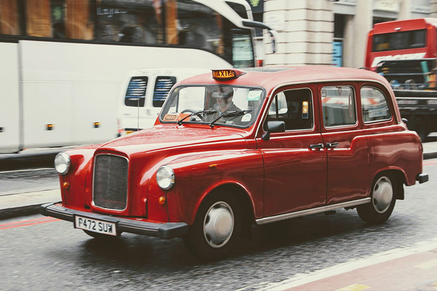 London automobile taxi
