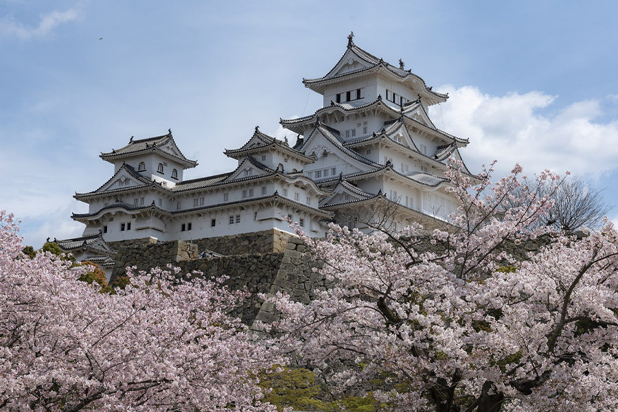 Japan heritage white heron castle