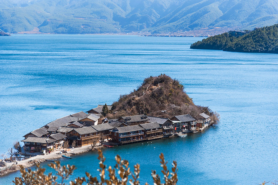 Lugu lake China Yunnan scenery