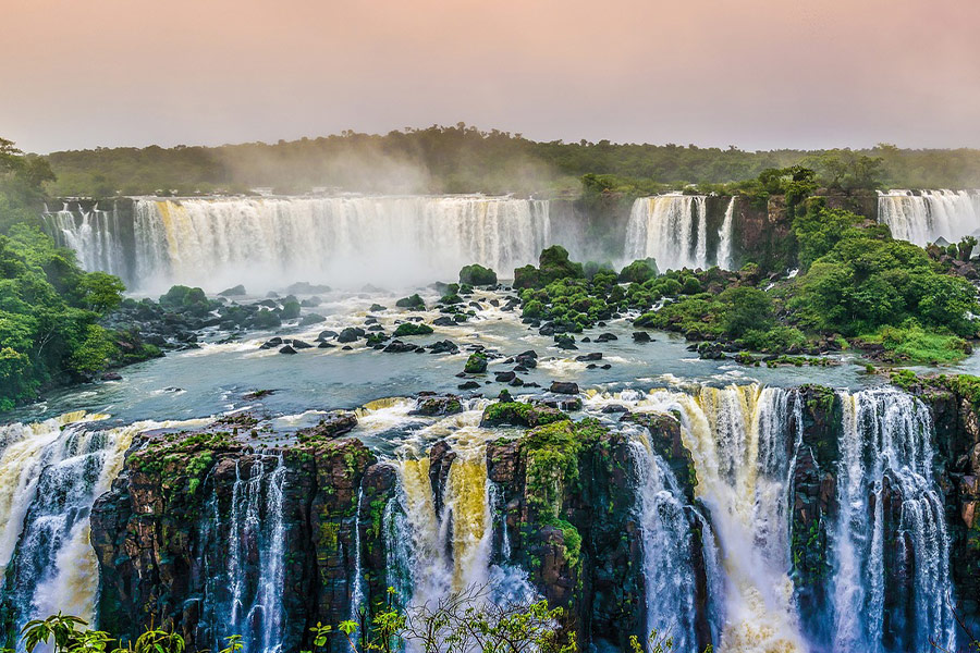 Water falls landscape