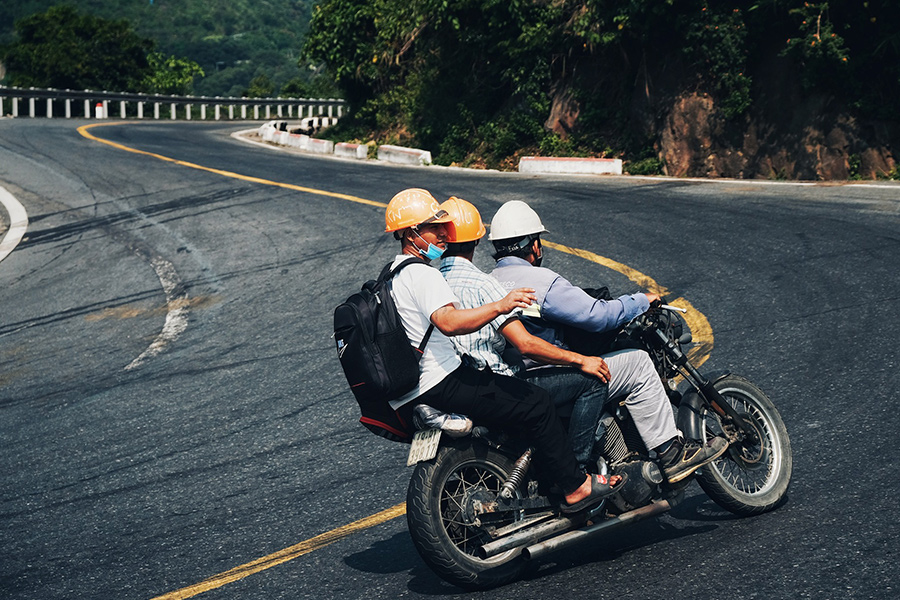 Hai van pass motorcycle